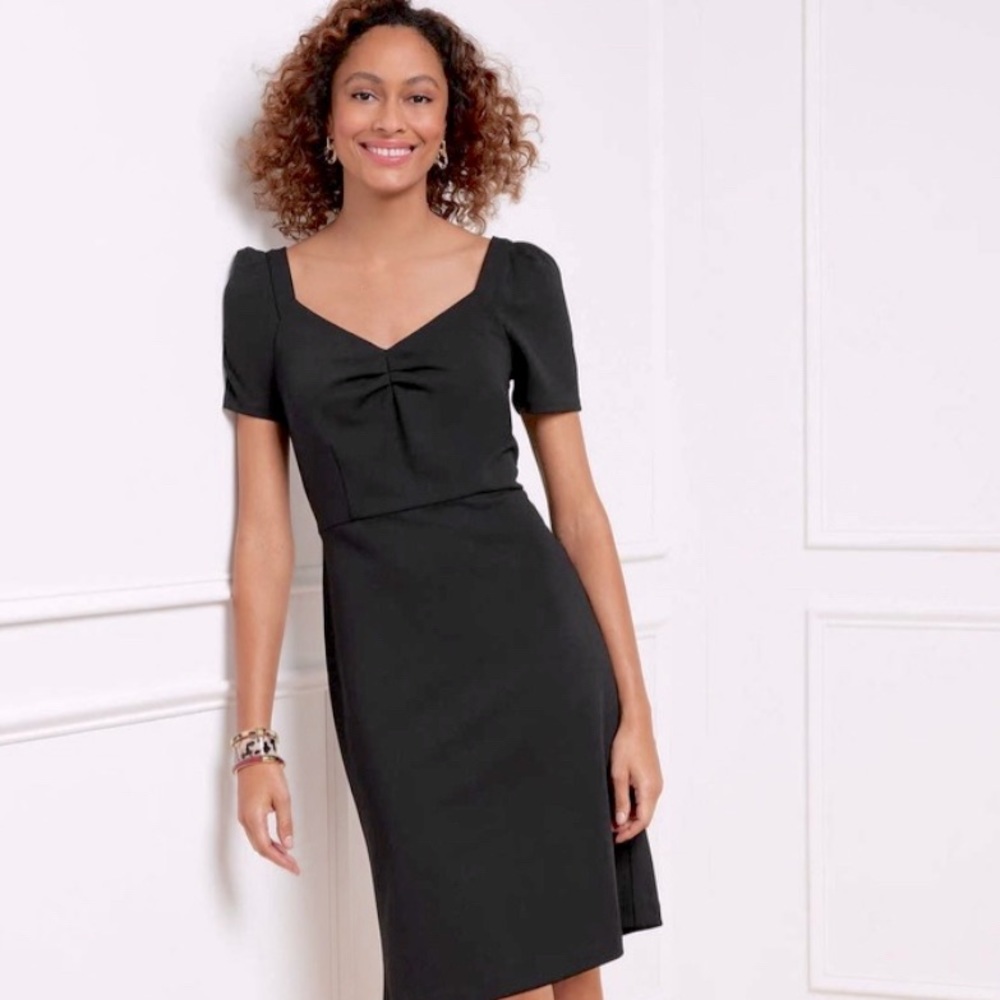 Talbots Puff Sleeve Crepe Knot Dress Size 20W